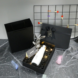 Blog Division Tiandi Cover Black Bow Eco-Friendly Recyclable Creative Lipstick Packaging Gift <b>Box</b> Large Birthday Empty <b>Box</b> - Product Image 4