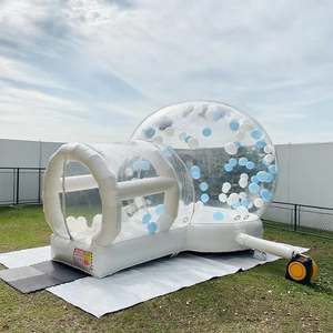 Transparent PVC Inflatable Bubble Tent Clear Event <b>Balloon</b> Dome Party Display for Wedding Halloween Outdoor Promotion - Product Image 2