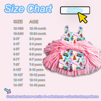 Robe Tutu Imprimée en Maille Sans Manches pour Filles, Motif Dessin Animé, Robe de Sport Découpée pour Enfants, Tenue de Tennis, Robe en Maille pour Filles OEM/ODM
