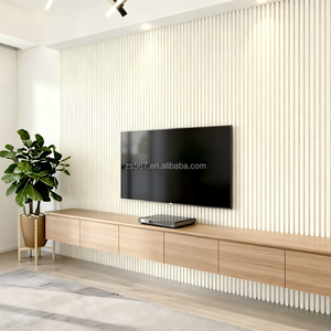Panneau mural WPC moderne pour salon, imitation <span class=keywords><strong>bois</strong></span> recyclable, grain de <span class=keywords><strong>bois</strong></span>, 25 cm, 400 x 9 mm, doré, perforé - Product Image 5
