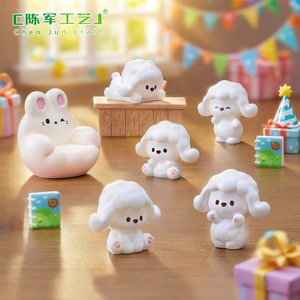Micro-paesaggio Wei: Adorabile <span class=keywords><strong>Cagnolino</strong></span> Poodle in Stile Cartone Animato, Ornamenti da Tavolo per Decorazione Casa Fai-da-Te Mengli - Product Image 1