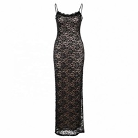 Robe longue élégante dos nu style européen pour femme, nouvelle collection automne 2026, fabrication sur mesure en usine, pour l'export.
