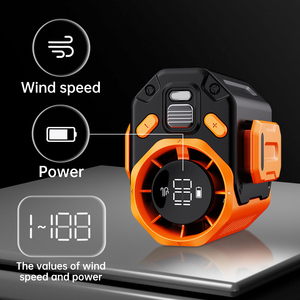 Ventilatore da vita Turbo a 100 velocità |   Raffreddamento Portatile Senza Mani per Lavoratori Edili e all'Aperto |   <span class=keywords><strong>Power</strong></span> <span class=keywords><strong>Bank</strong></span> e Torcia 3-in-1 - Product Image 4