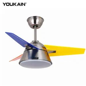 Kecil 32 Inch Warna Warni Ini dengan Harga Murah Harga Kipas Angin Ceiling Fan Anak-anak Light Stainless Steel Listrik Kipas Langit-langit dengan Untuk Kamar Anak