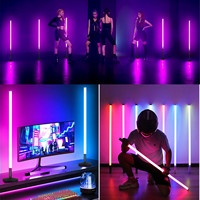 Livraison DDP depuis l'entrepôt de l'UE, 6 ensembles de barres lumineuses LED RGB de 4 pieds, 5000 mAh, avec support et étui pour studio, fête, DJ, éclairage de scène