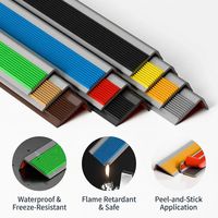 Revêtement de marche d'escalier en PVC durable, moderne et écologique avec nez de marche intégré pour projets de rénovation résidentielle – Vente directe usine