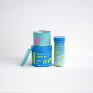 Emballage recyclable en aluminium pour compléments alimentaires, design personnalisé disponible, conteneur d'emballage pour capsules de probiotiques - Product Image 5