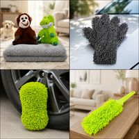 Tissu en chenille douce, tissu en microfibre tricoté, tissu shaggy pour chiffon de nettoyage et serviette de bain, fournitures textiles pour la maison