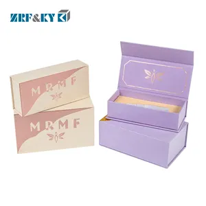 Eco Friendly Logo Designer Cardboard Packaging Foldable Magnetic Paper Gift Lip Gloss Packaging Box Cosmetic Boxes