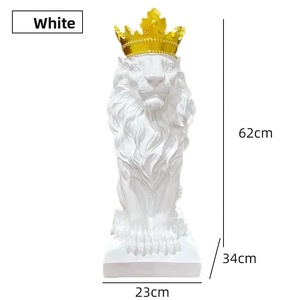 Đồ trang trí sân vườn đặt làm riêng chất lượng cao hình sư tử bằng nhựa tổng hợp gia cường sợi thủy tinh và khuôn silicon - Product Image 6