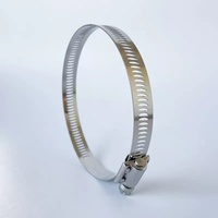 Factory American-style Snap Cap Stainless Steel Hose Clamp Buckle Cover Hoop Pipe Clip Reinforced Large Torque Automotive