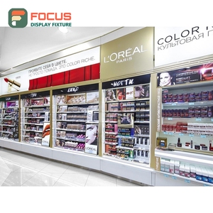 Industrial Designer Store <b>Brushed</b> Stainless Steel Display Case Retail Solution Provider Beauty Store Design - Product Image 3