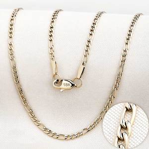 <span class=keywords><strong>Fournisseur</strong></span> de <span class=keywords><strong>bijoux</strong></span> de mode de haute qualité, vente en gros de colliers en chaîne figaro en <span class=keywords><strong>acier</strong></span> <span class=keywords><strong>inoxydable</strong></span> 316 plaqué or 14K 18K PVD - Product Image 1