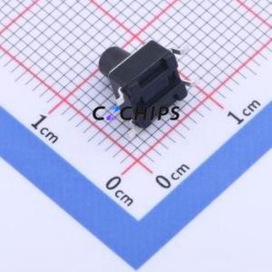 TS-1102SD-C-H-B Tactile Switch SMD-4P,6x6mm Switch Single Pole Single Throw Round Button 2.6N Vertical Mount - Product Image 2