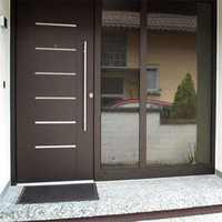 2 modèles de portes en bois massif, style moderne, portes d'entrée