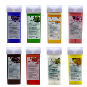 Rouleau soluble dans l'eau sur la <span class=keywords><strong>cire</strong></span> 150g soins de la peau professionnels épilation 8 saveurs différentes Salons maison dépilatoire bloc de <span class=keywords><strong>cire</strong></span> dure - Product Image 2