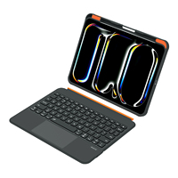 Nueva Funda con Teclado Inalámbrico Retroiluminado para iPad de 11 Pulgadas, con Panel Táctil, Soporte para Lápiz, Retroiluminación RGB de 7 Colores, Ultrafina