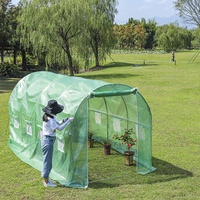 Kit de serre portable en polytunnel de jardin chinois avec cadre en acier, protection UV et conception écologique pour la croissance des plantes
