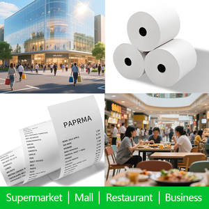 Rotoli di Carta Termica per Stampanti 80mm Monostrato 100% Pura Polpa di Legno per Stampanti POS/<span class=keywords><strong>ATM</strong></span> - Product Image 3