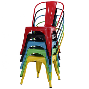 <span class=keywords><strong>Mesa</strong></span> de comedor moderna de metal con respaldo alto, sillas de café, <span class=keywords><strong>tolix</strong></span> - Product Image 1