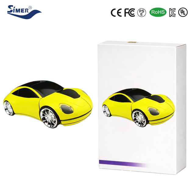 OEM 1600DPI USB Mini Backlit LED Wireless Optical 2.4G Ergonomic Mice Car Model Mouse for Laptop/ Desktop-Stock