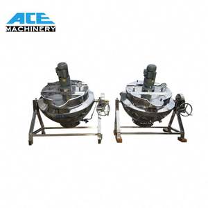 Olla Mezcladora de Cocina Ace de 200L, 300L, 400L, con Calentamiento a Gas, para Mezclar Dulces, con Chaqueta - Product Image 6