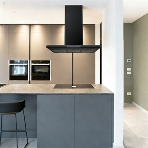 <span class=keywords><strong>Hotte</strong></span> de <span class=keywords><strong>cuisine</strong></span> îlot noire 90 cm, puissante, en acier inoxydable, à montage au plafond, avec commandes tactiles avant et arrière, <span class=keywords><strong>pour</strong></span> <span class=keywords><strong>cuisine</strong></span> <span class=keywords><strong>ouverte</strong></span> - Product Image 3