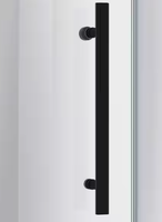 Porte de douche coulissante double sans cadre moderne pour hôtel/appartement - Roulettes en acier inoxydable, étanche, certifiée SGCC, verre trempé de 8 mm