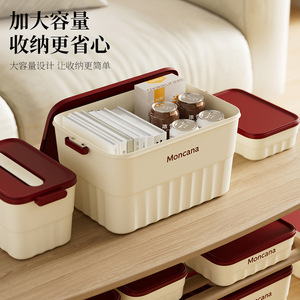 Moncana Storage <b>Box</b> With Lid Large Capacity Stackable Airtight For Toys Snacks Clothing Organizing - Product Image 5