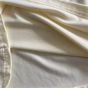 OEM grosir kaus ketat bawah melengkung leher V olahraga latihan Fitness latihan Gym baju Jogging katun bordir untuk wanita - Product Image 5