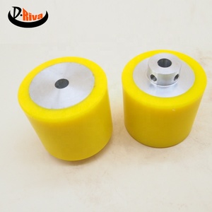 Rodillos de Plástico Recubiertos de Poliuretano Amarillo de Alta Calidad, Rodillos OEM - Product Image 4
