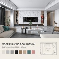 Service de design d'intérieur 3D sur mesure de luxe avec des concepts d'intérieur durables pour les projets d'hôtels écologiques et d'appartements
