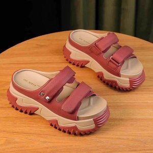 Sandales décontractées pour femmes, respirantes, nouveau style, à bout ouvert, vente en gros, semelles épaisses simples, amorti surélevé, embout en <span class=keywords><strong>acier</strong></span> - Product Image 5