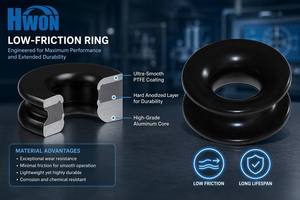 Anneaux de rigging de navigation en aluminium anodisé dur 14*10mm à faible friction pour la protection des arbres - En stock - Product Image 5