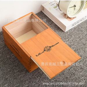 Boîte de rangement pour cigares en bois massif rectangulaire, anti-humidité, avec humidificateur et couvercle coulissant - Product Image 4