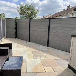 WPC Clôture Plastique Bois Composite Clôture Moderne Extérieur Jardin Intimité Wpc Cour Maison Composite Clôture Panneau - Product Image 3