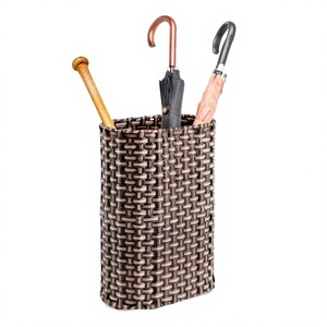 High Quality Boho 2026 Umbrella Holder Case Sea Grass Rattan Weaving With Adorable Animal Print Home Statement Piece Low Price - Product Image 1