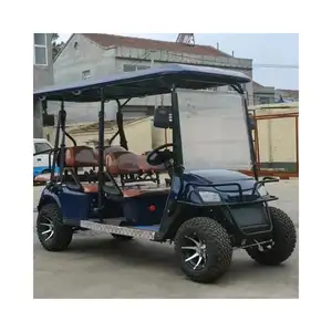 Wholesale Price Club Car Lifted 4 Passenger Electric Golf Cart Best Selling Off Road Golf Cart With Folded Back Seat