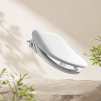 Siège de bidet électrique chauffant à eau chaude pour hygiène féminine, avec couvercle intelligent à fermeture douce et fixation murale, pour salle de bain familiale