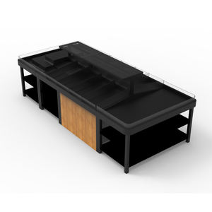 Highbright personnalisé présentoir Durable en métal en bois de haute capacité pour légumes Fruits étagères de supermarché outil arrière-requis - Product Image 4