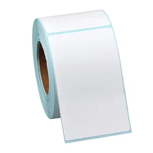 Ingrosso fogli 300 da 50x80mm autoadesivi per imballaggio in bianco adesivi adesivi per spedizione termica diretta di carta per etichette