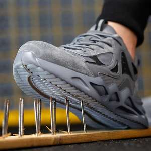 Кожаная защитная обувь со стальным носком, Рабочая обувь для мужчин, промышленная обувь по цене производителя - Product Image 6