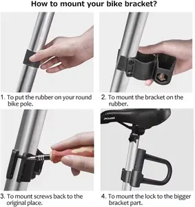 Serratura per moto antifurto resistente e