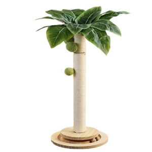 Palm <span class=keywords><strong>Sisal</strong></span> Kat Krabplank Stokken Met Hangende Bal <span class=keywords><strong>Sisal</strong></span> Touw Voor Indoor Katten Klauw Krabber - Product Image 1