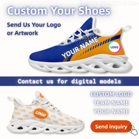 Chaussures de sport décontractées pour hommes de qualité supérieure, baskets de marche et de course avec impression de motifs personnalisés pour les commandes en gros destinées aux entreprises de vente au détail
