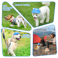 Chapeaux d'oreille mobiles de luxe Famicheer pour animaux de compagnie (chats et chiens), chapeau pour Pitbull, en polyester, sac OPP, accessoires d'été, imprimé, durable