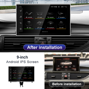 HFMidia MTK8581 A6 A7 C7 Écran rétractable Android14 Autoradio Lecteur DVD CarPlay sans fil Android Auto - Product Image 2