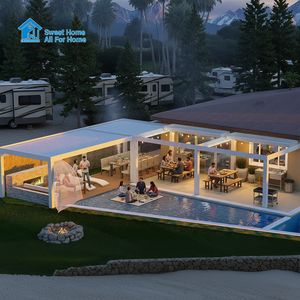 Pérgola Ajustable Sweet Home con Gazebo, Kit Combinado Ecológico, Estructura de Aluminio Independiente, Soportes de Acero Inoxidable, Motorizada - Product Image 2
