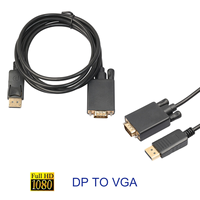 Câble DP vers VGA Mâle-Mâle 1,8m 1080P pour Ordinateur Portable, Téléviseur HD, Projecteur, Moniteur - Vente en Gros à Prix Abordable