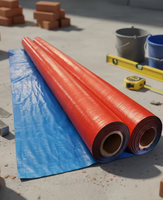 Rouleaux de bâche en tissu HDPE PE de poids moyen du fabricant, enduits imperméables, tricotés, pour usage industriel, extérieur et agricole